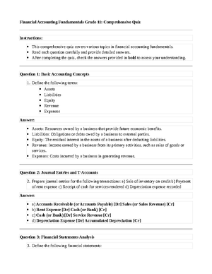 Accounting Chapter 3 Quiz Updated - Accounting Chapter 3 Quiz 1. If a ...