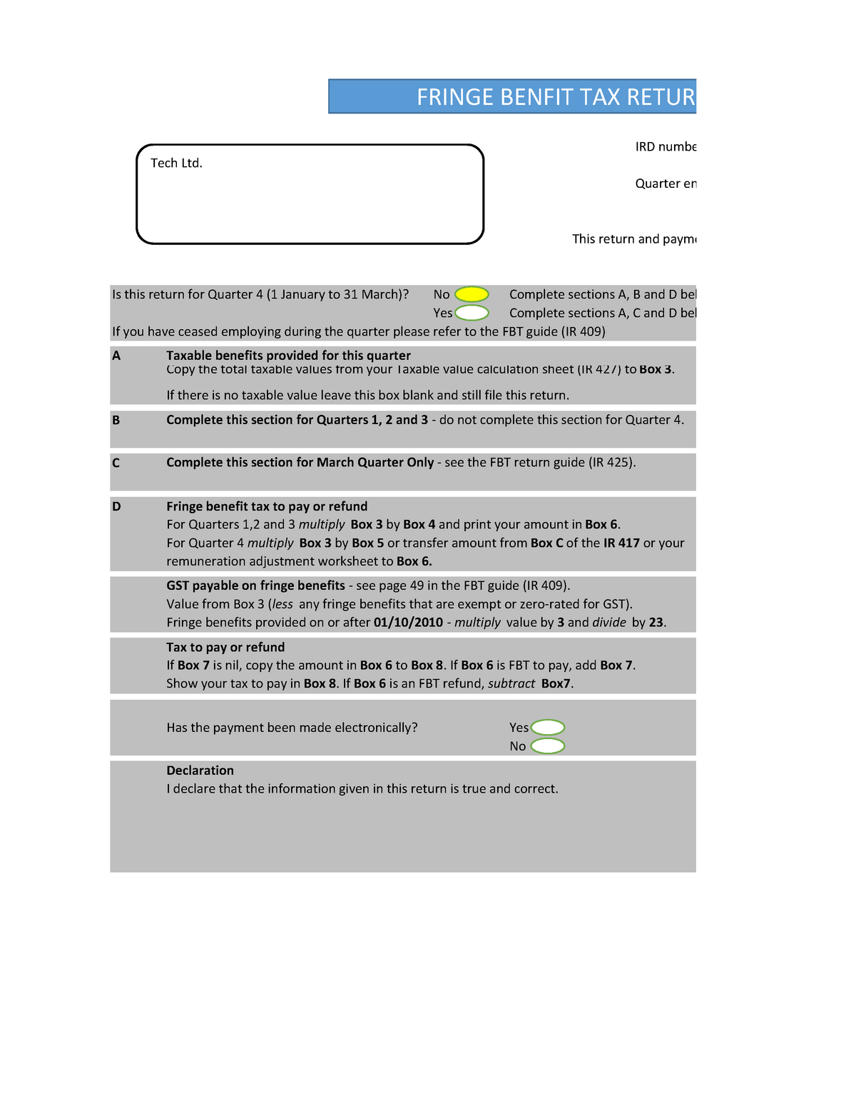 fringe benefit calculation worksheet