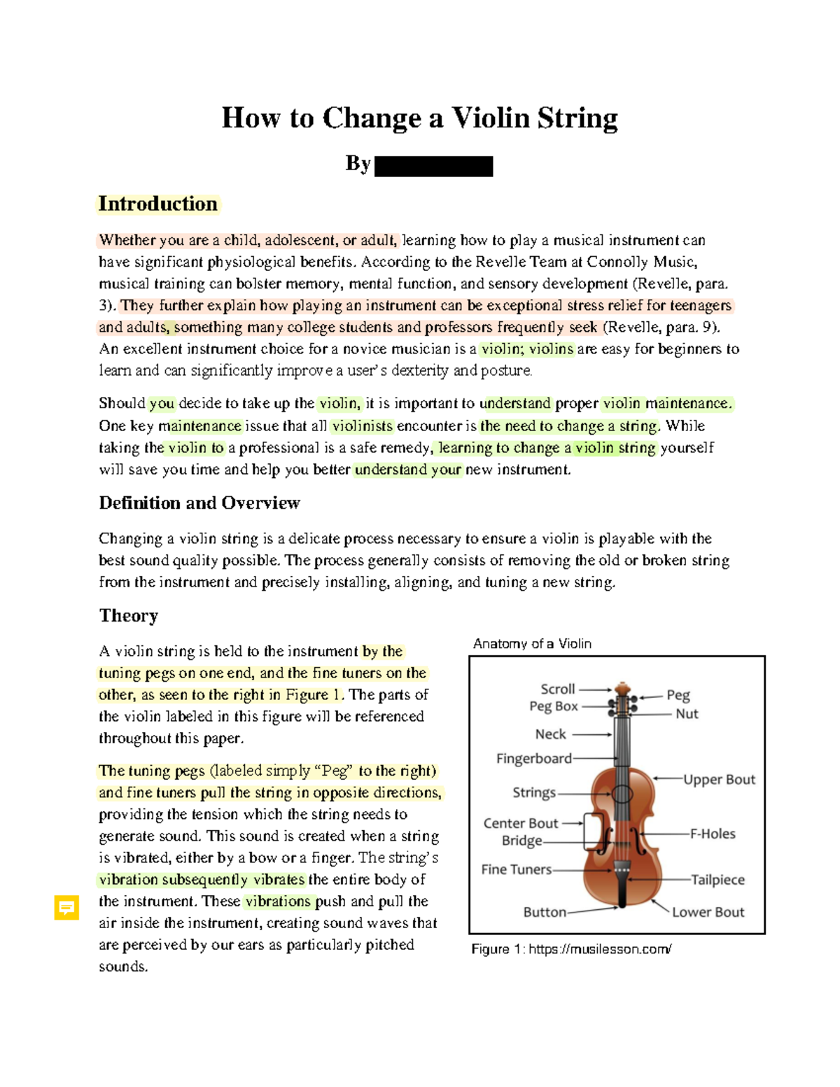 Instructions violinstring example How to Change a Violin String By