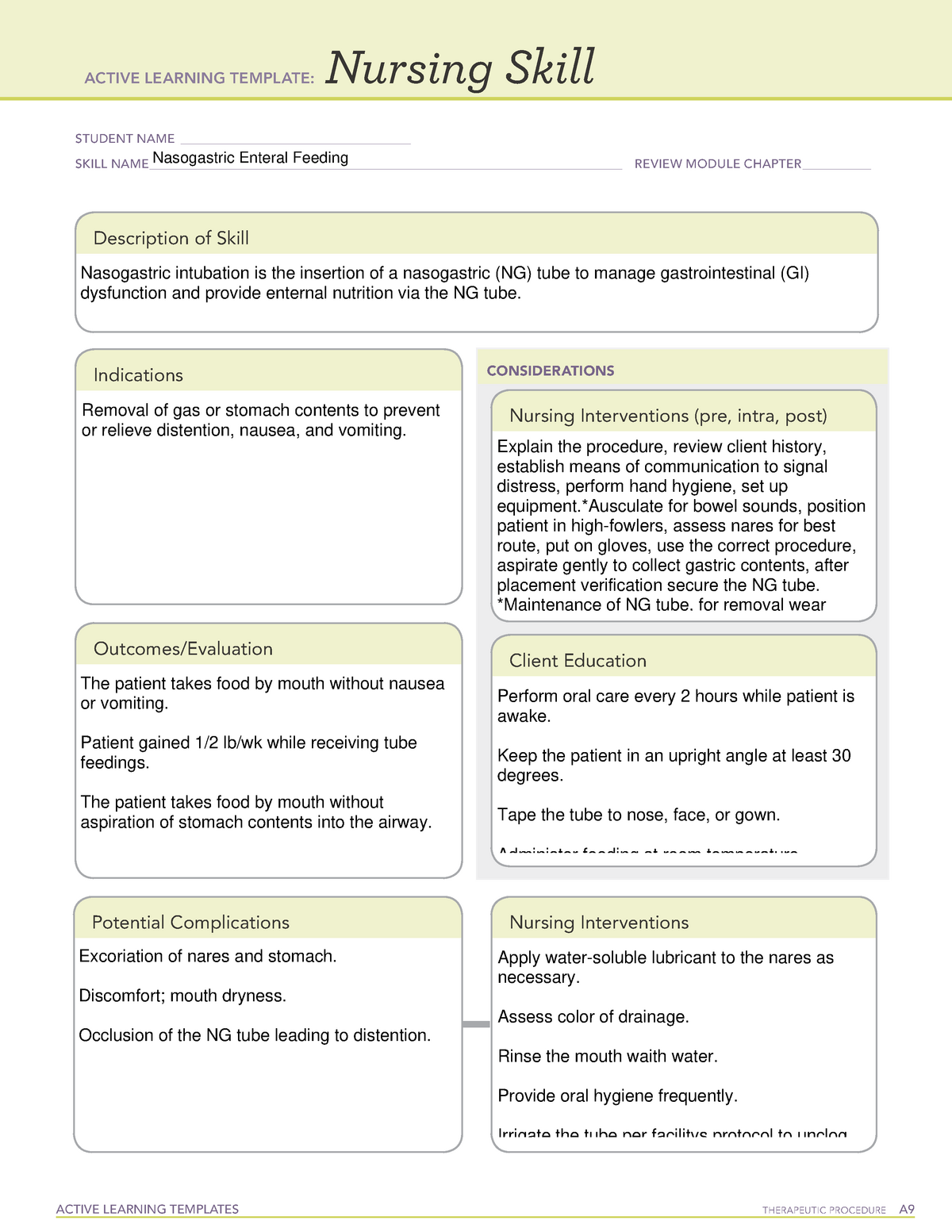 NasoGastric Tube CS Cms template for peds - ACTIVE LEARNING TEMPLATES ...