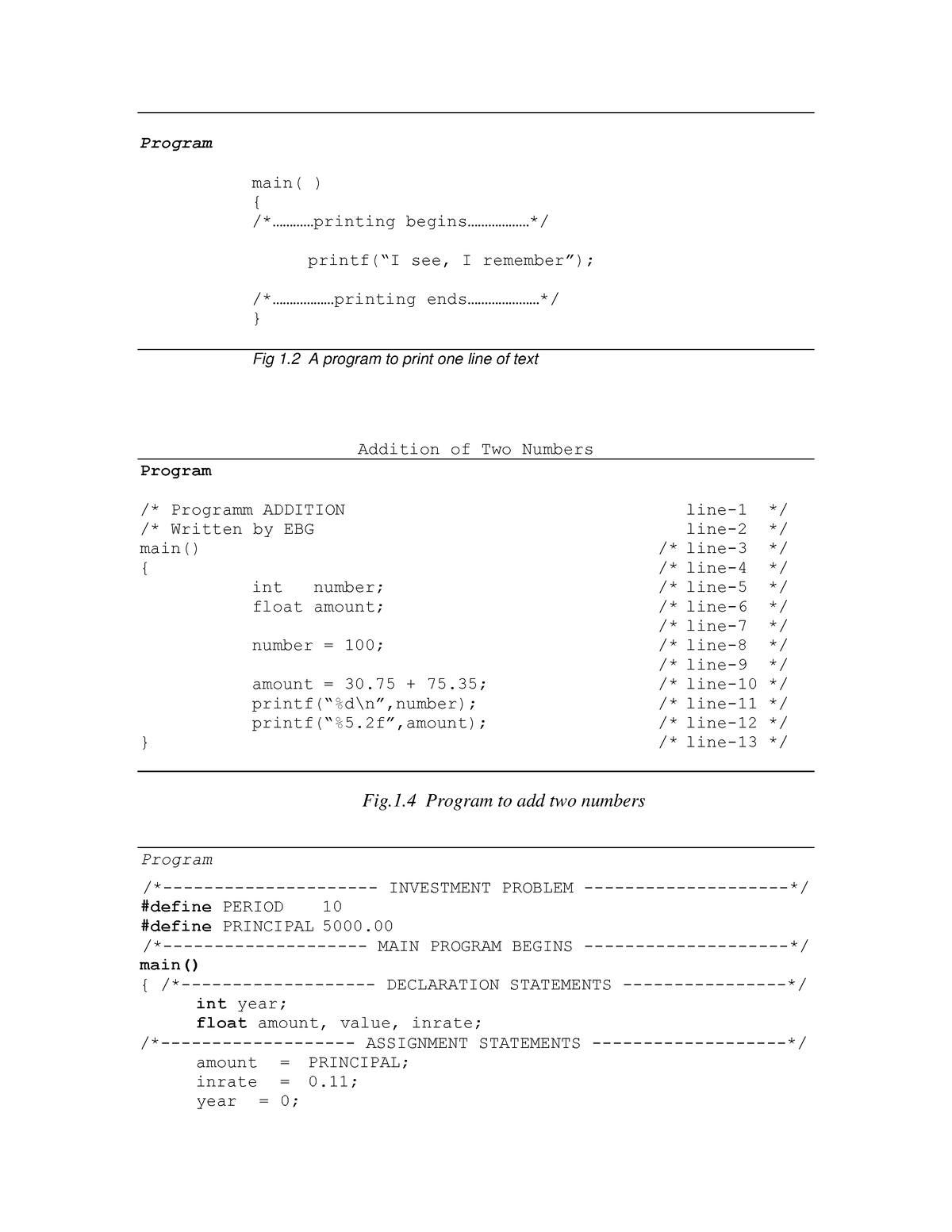 Programming In ANSI C By Balaguruswamy - Program Main ...