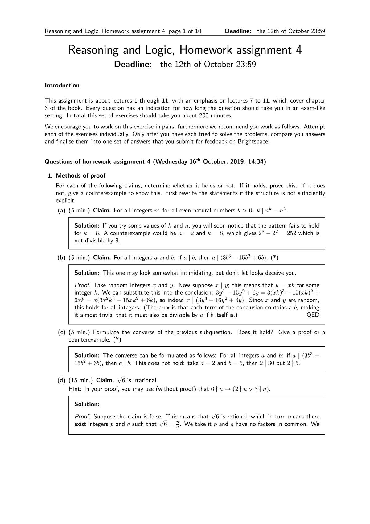 language homework 4 answers