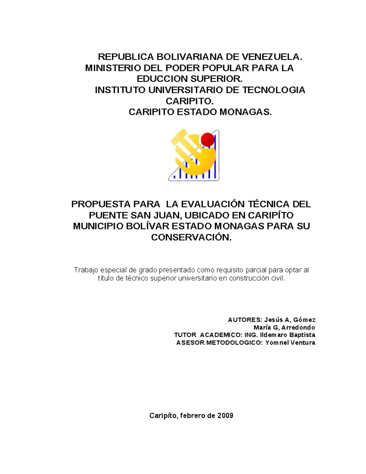 Ejemplo de tesis - Ayuda - REPUBLICA BOLIVARIANA DE VENEZUELA ...