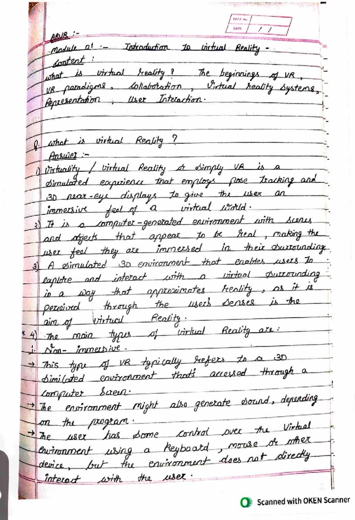 ARVR MOD 6 - Arvr notes - MODULE 6 (ARVR) Authoring in Augmented ...