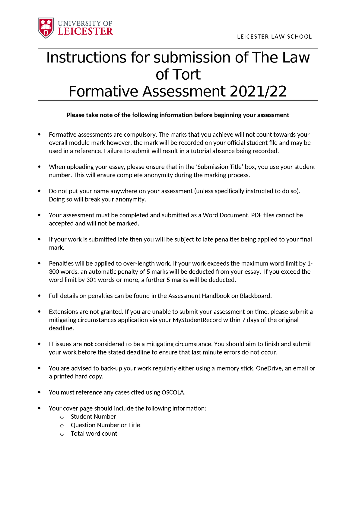 tort law essay studocu