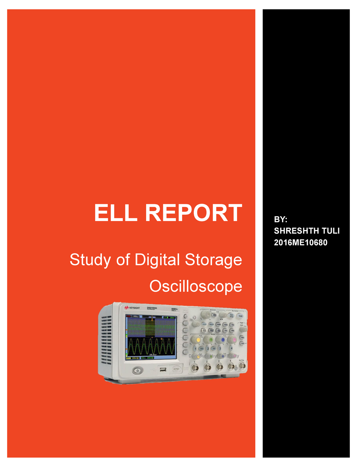 study of digital storage oscilloscope experiment