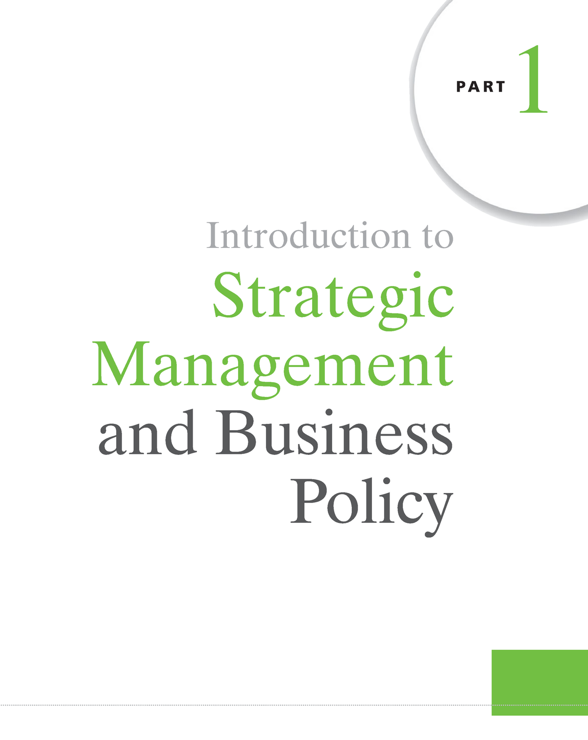 [CH 01] Strategic Management And Business Policy Toward Global ...