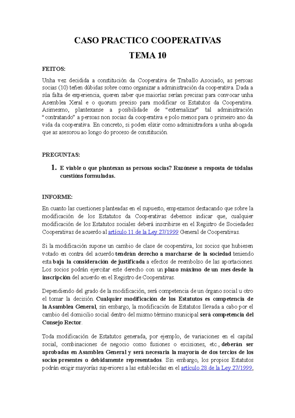 Practica 2 (tema 10) - Cooperativas - CASO PRACTICO COOPERATIVAS TEMA ...