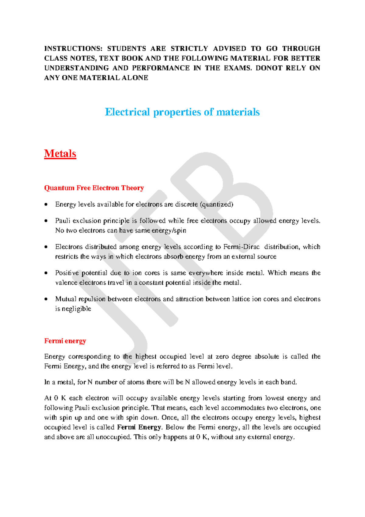 22 Bphye Module 2 Electrical properties of solids - INSTRUCTIONS ...