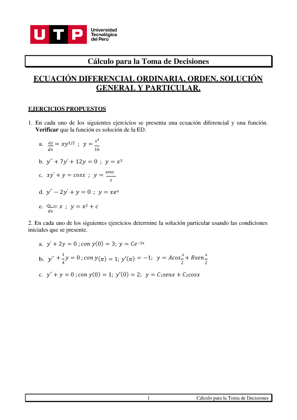 S01.s1 - Resolver Ejercicios - 1 Cálculo Para La Toma De Decisiones ...