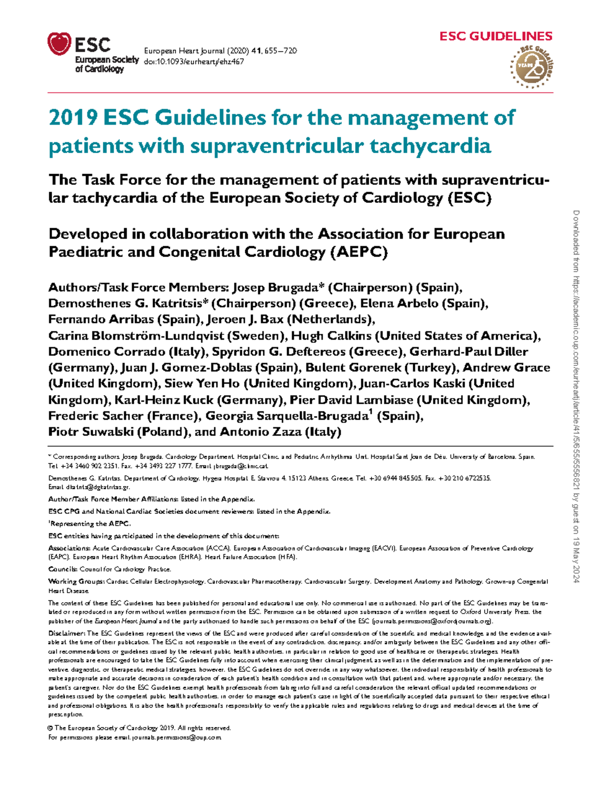 ESC TSV removed-1-25 - .-v - 2019 ESC Guidelines for the management of ...