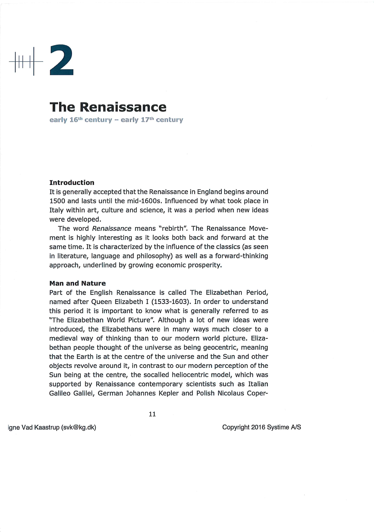 The Renaissance - English - E1234 - Studocu