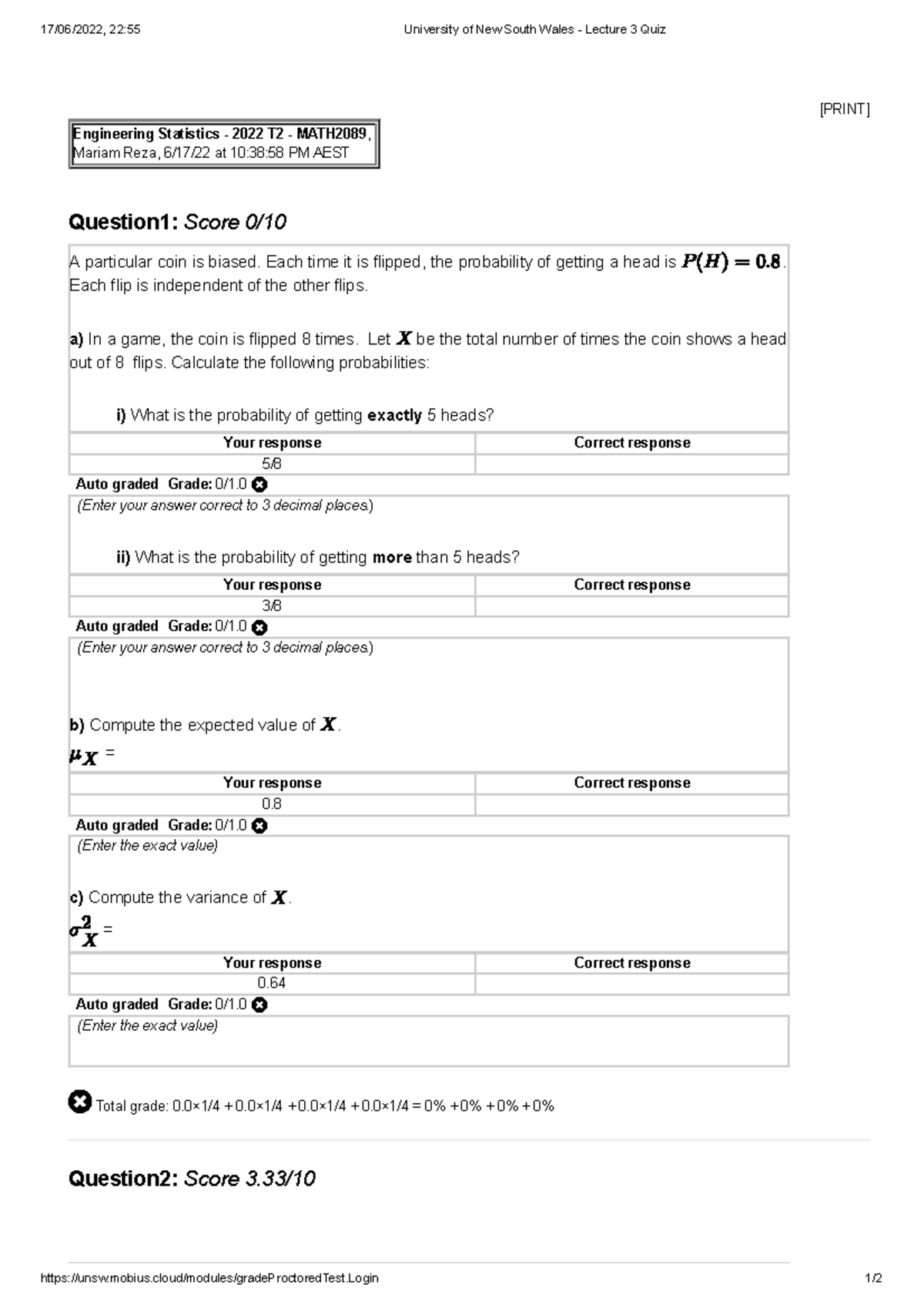 Stats quiz 3 attempt 1 17 06 2022 22 55 university of new south