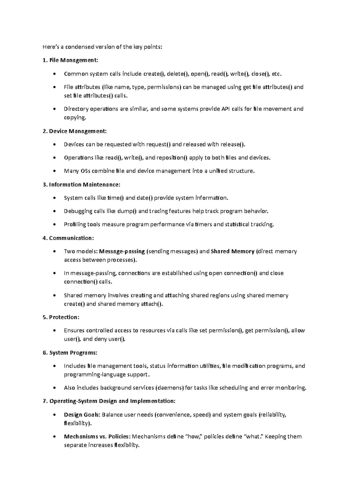 File Management - Here’s a condensed version of the key points: File ...