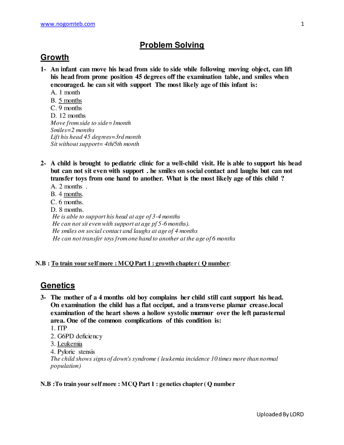 example of routine problem solving with answers grade 5