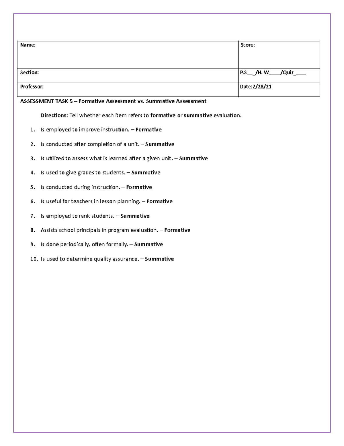 assessment-in-learning-4-name-score-section-p-h-w-quiz