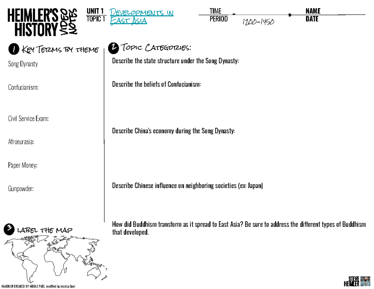 Unit 1 Heimler's History Video Notes - UNIT 1 TOPIC 1 TIME PERIOD ...