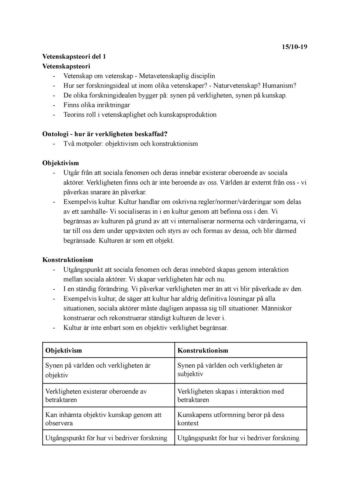 Föreläsning 3-4, Delkurs 2 Krim 1 - 15/10- Vetenskapsteori Del 1 ...