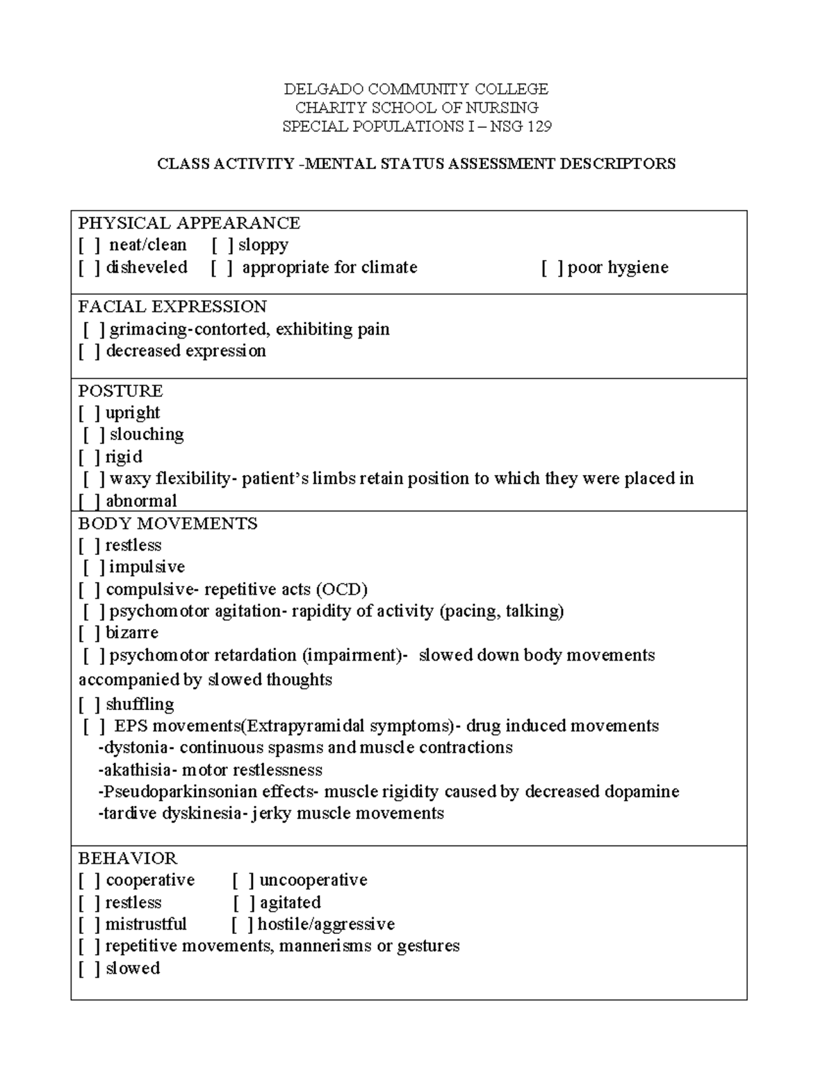 Assessment Descriptors (1)-2-2 - Delgado Community College Charity 