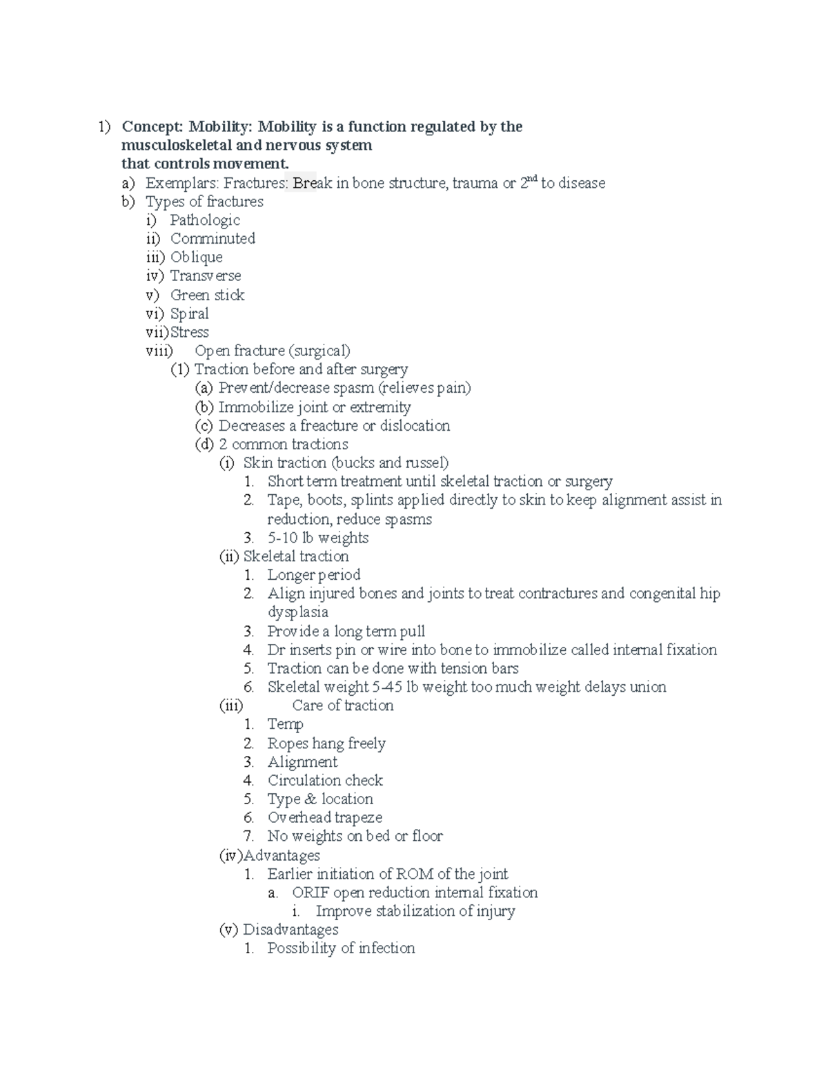 Week 3 muscles skeletons - Concept: Mobility: Mobility is a function ...