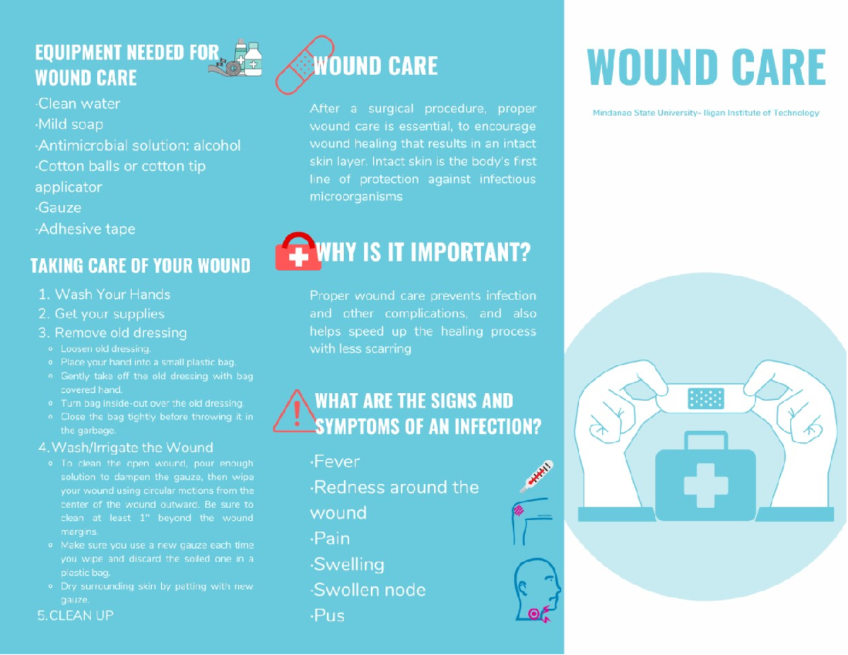 Wound Care Flyer - Science, Technology and Society - Studocu