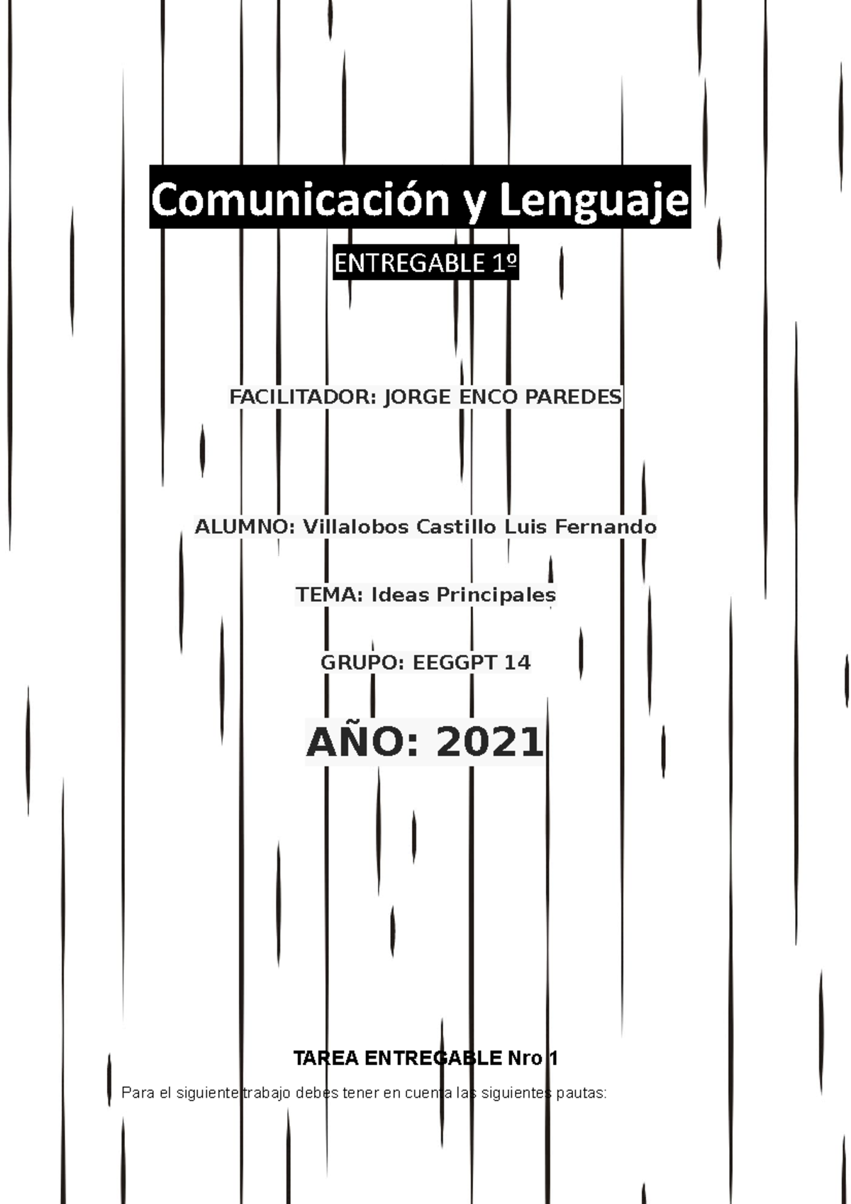 SPSU-860 Actividadentregable 001 - Comunicación Y Lenguaje ENTREGABLE ...