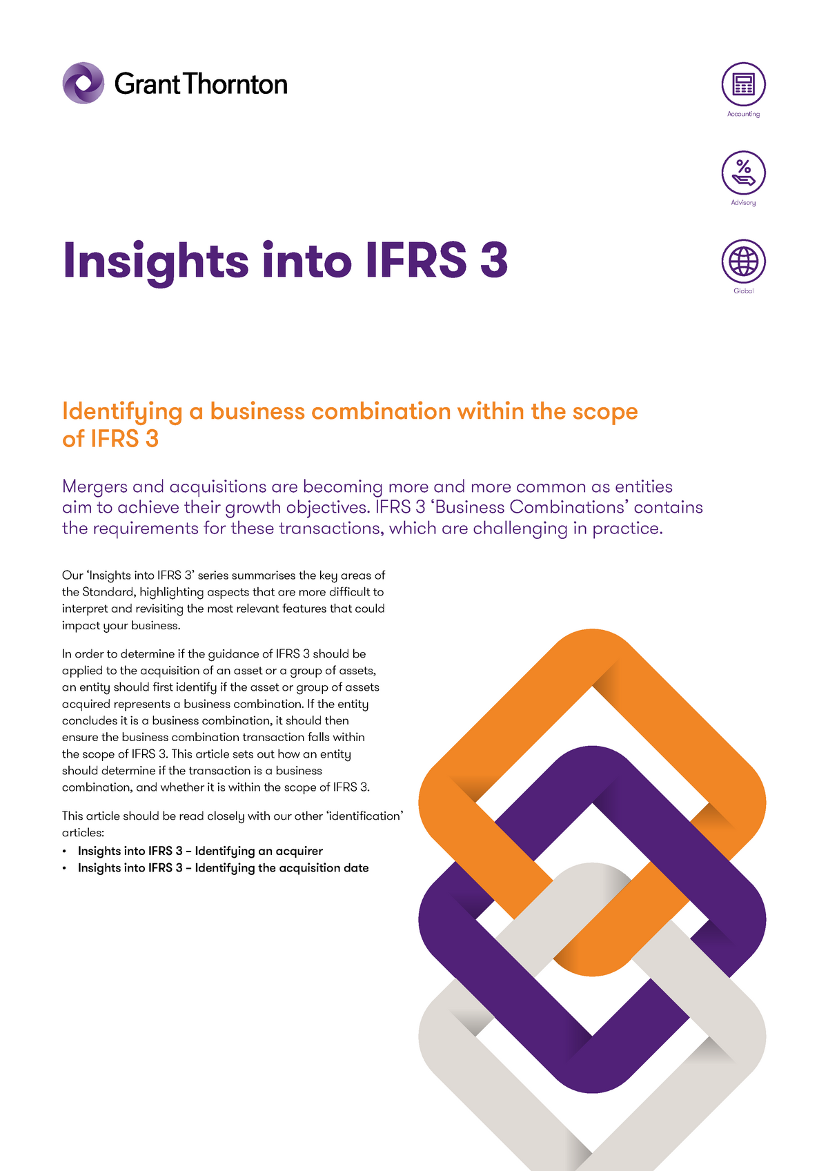 Identifying A Business Combination IFRS3 - Global Accounting Advisory ...