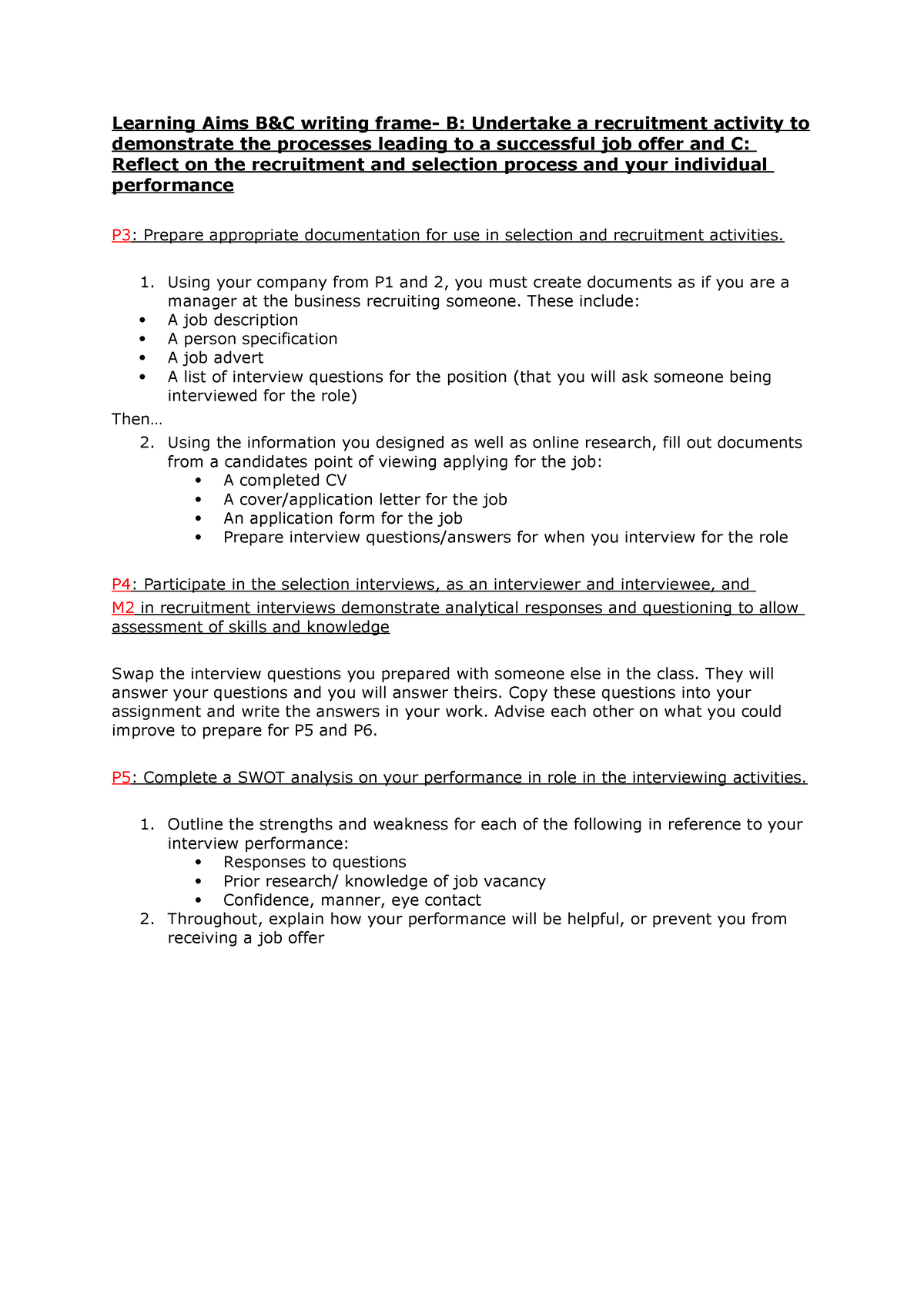 Learning-Aims-B-and-C-support Sheet - Learning Aims B&C Writing Frame ...