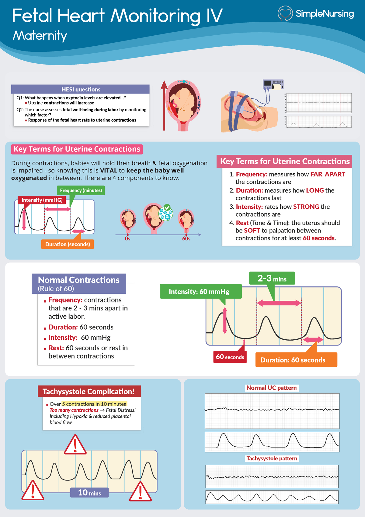 Fetal Heart Monitor - Fetal Heart Monitoring IV Maternity Normal ...