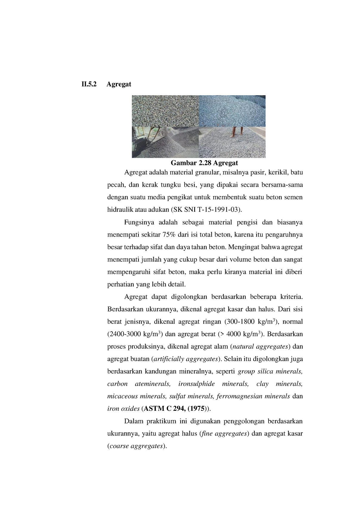 BAB II Beton-24 - BAB II Beton-24 - II.5 Agregat Gambar 2 Agregat ...