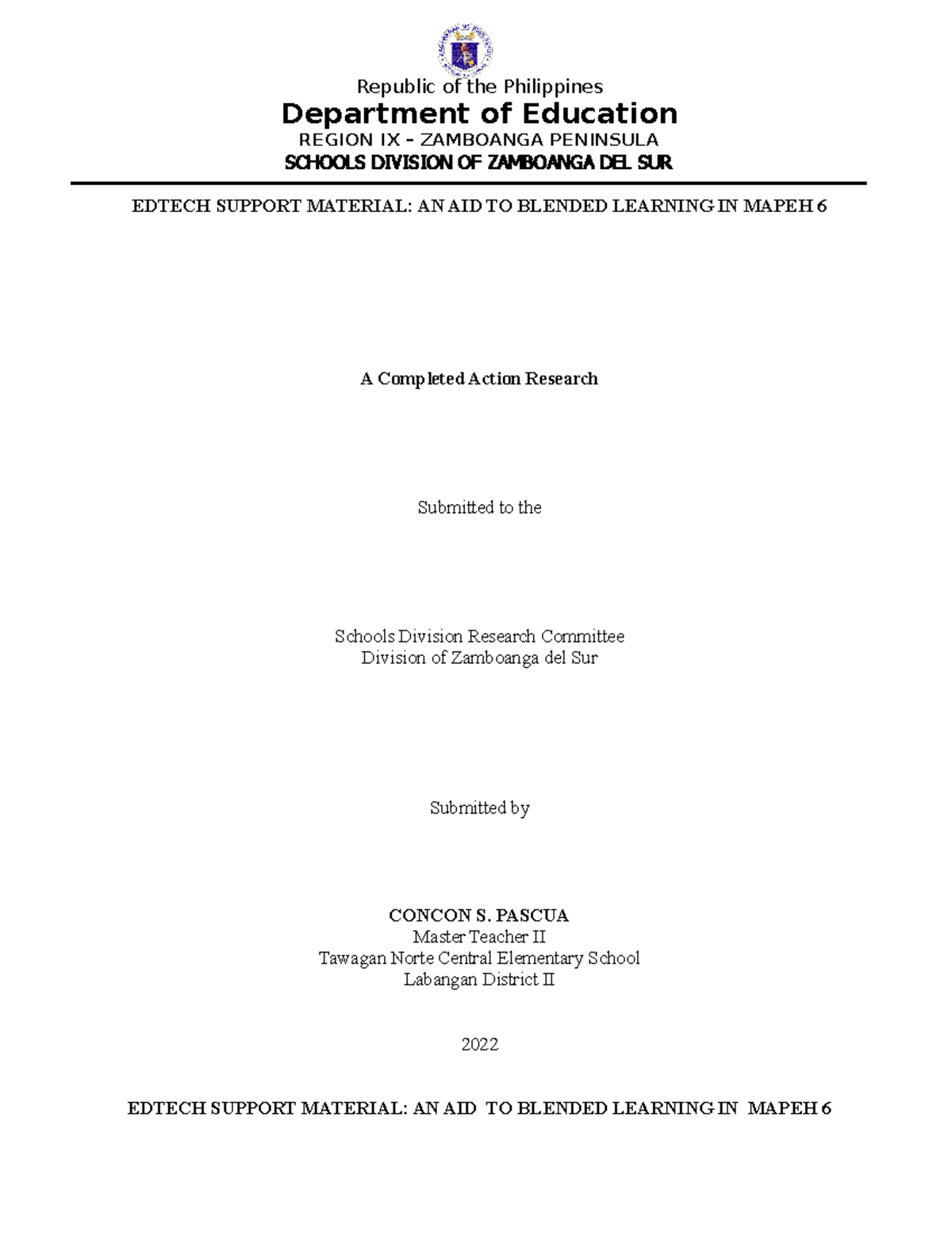 Research COPY FOR EDIT After Presentation - Republic of the Philippines ...