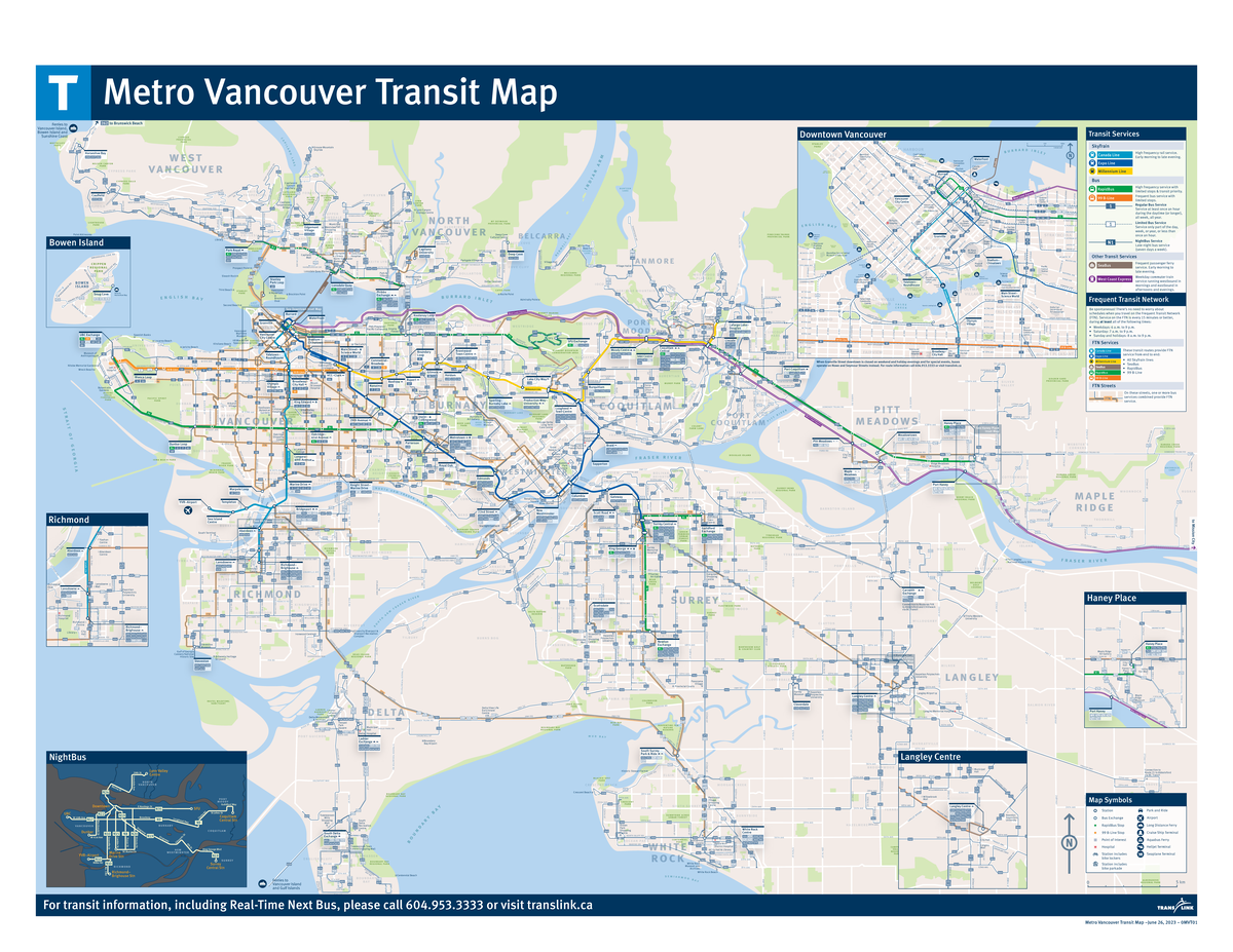 Metro Vancouver transit Map 062023 - - Studocu