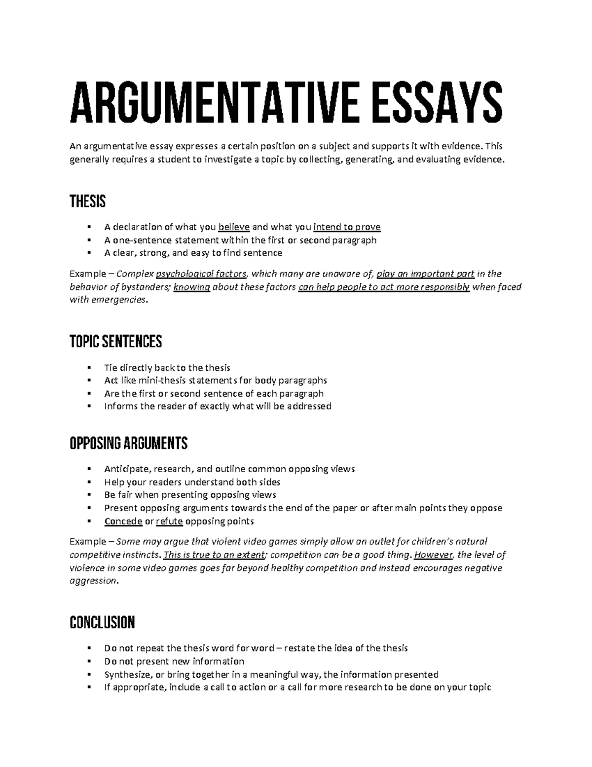 call to action for an argumentative essay