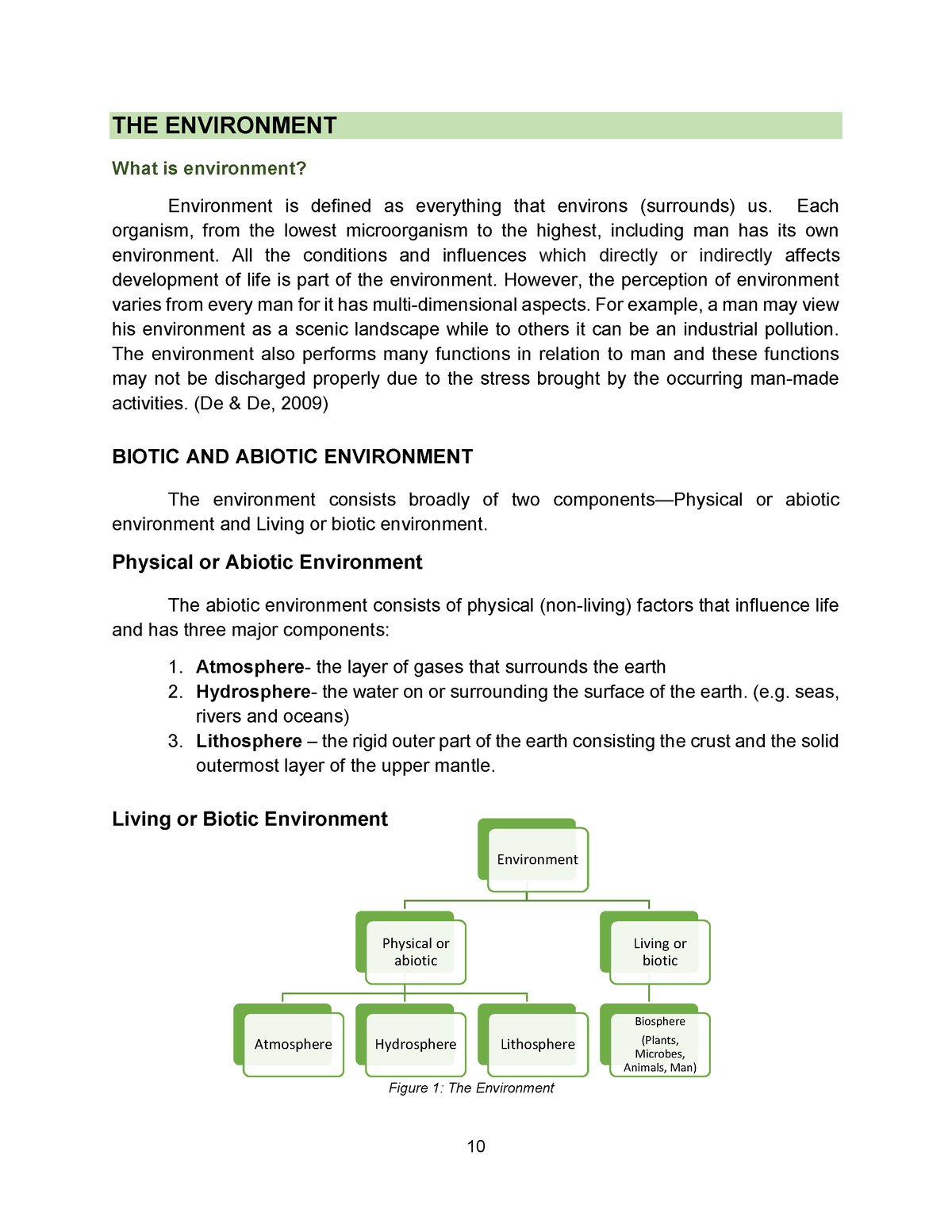 03 Module 1 Intro To Envi Eng - THE ENVIRONMENT What Is Environment ...