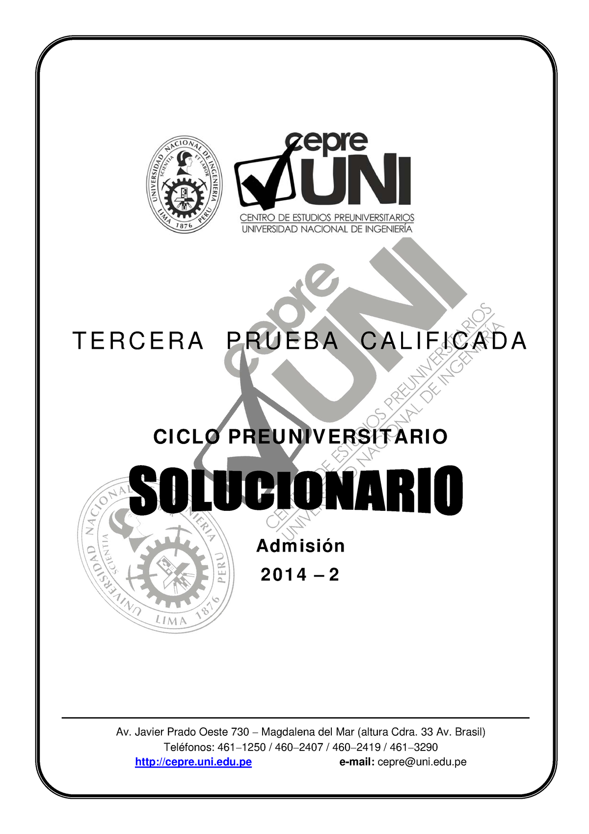 3PC- Soluc-PRE1 - Solucionario - T E R C E R A P R U E B A C A L I F I ...