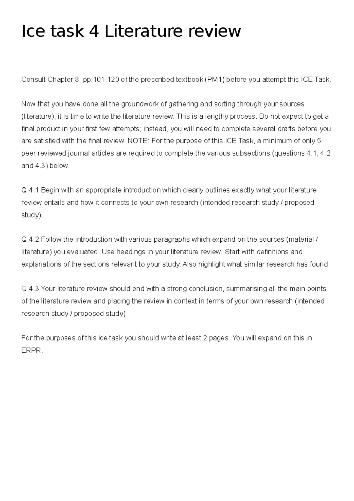Ice task 4 Literature review Ice task 4 Literature review Consult