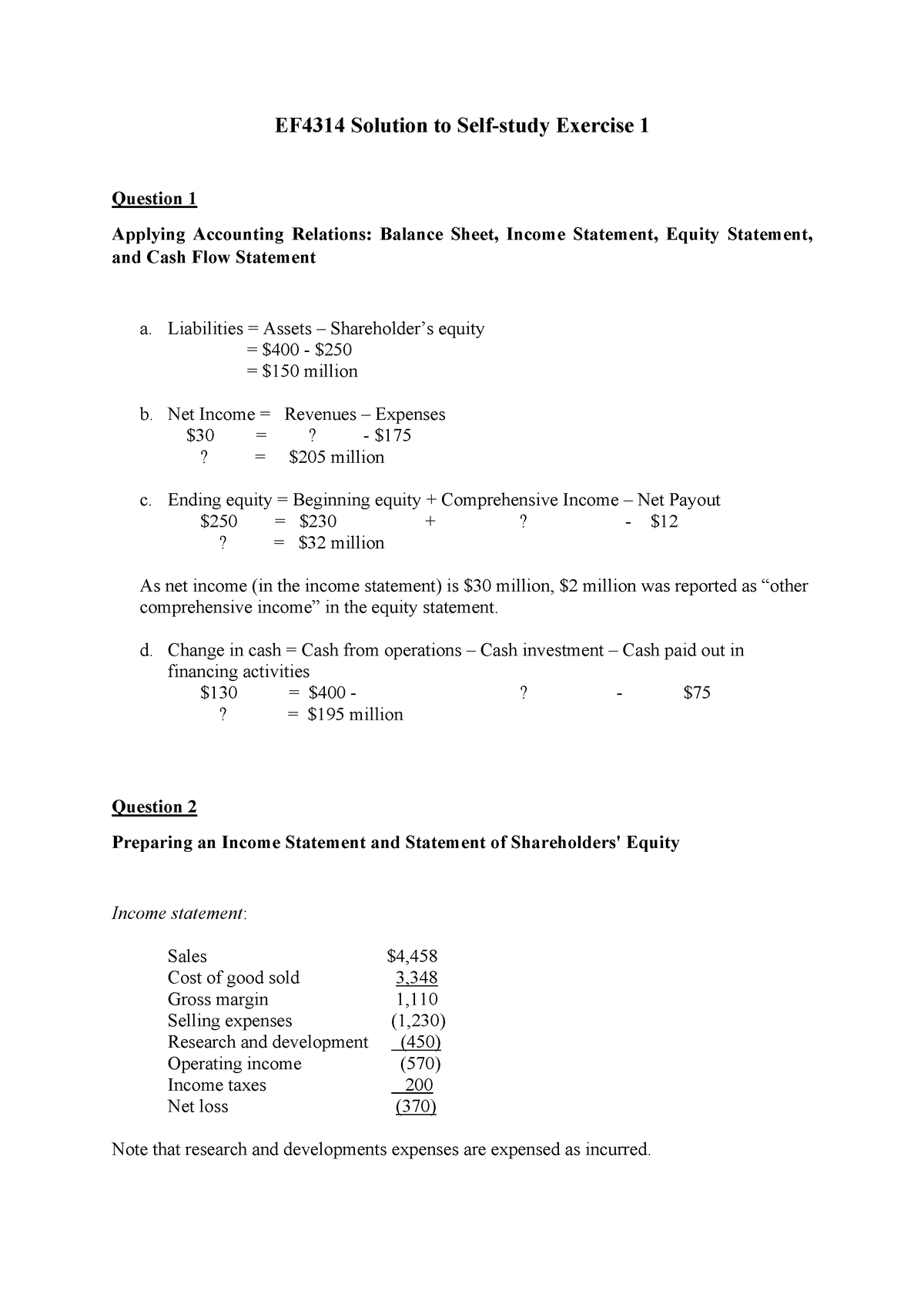 solution-to-self-study-exercise-1-liabilities-assets-shareholder