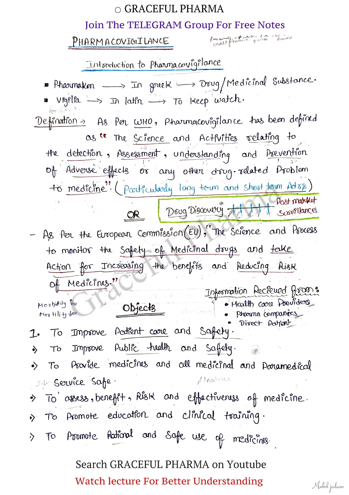 UNIT-1 (Complete) Pharmacovigilance - Join The TELEGRAM Group For Free ...