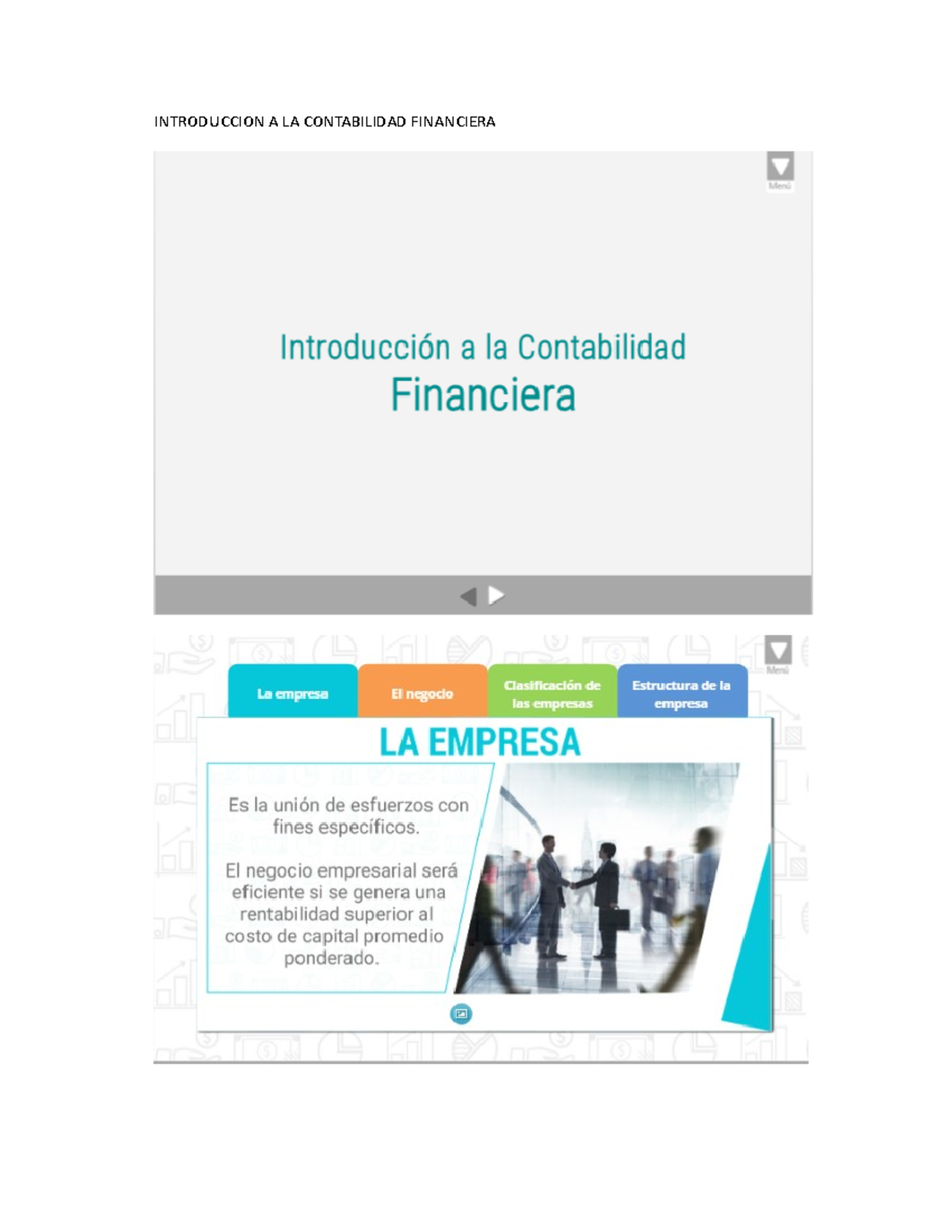 Introduccion A LA Contabilidad Financiera - INTRODUCCION A LA ...