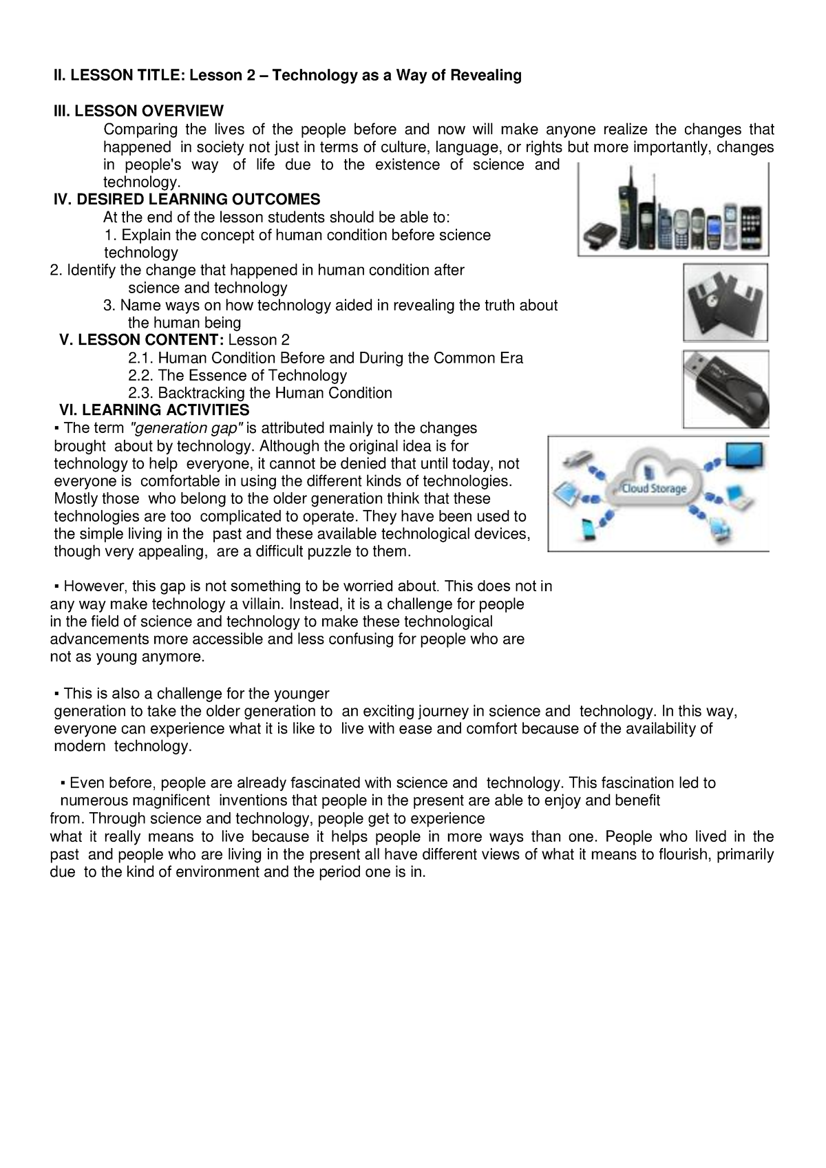 essay about technology as a way of revealing