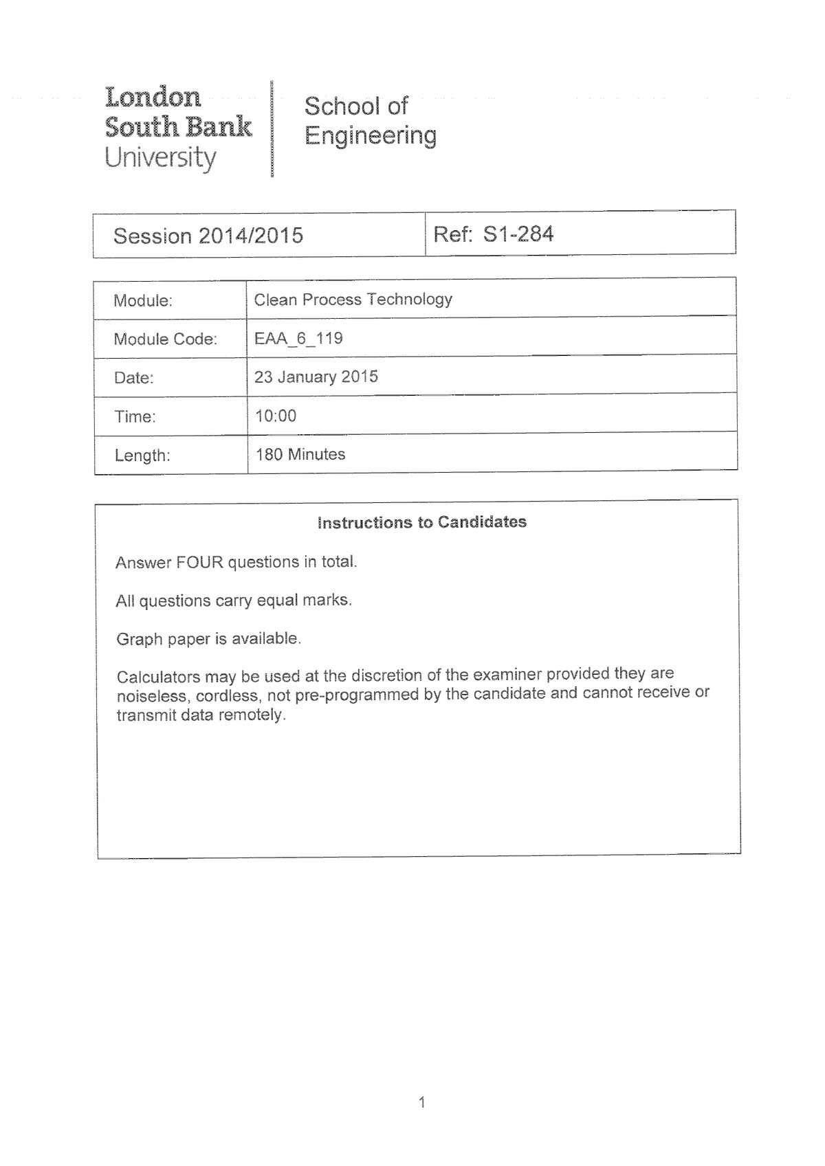 Exam 2015, questions - EAA6119 - Studocu