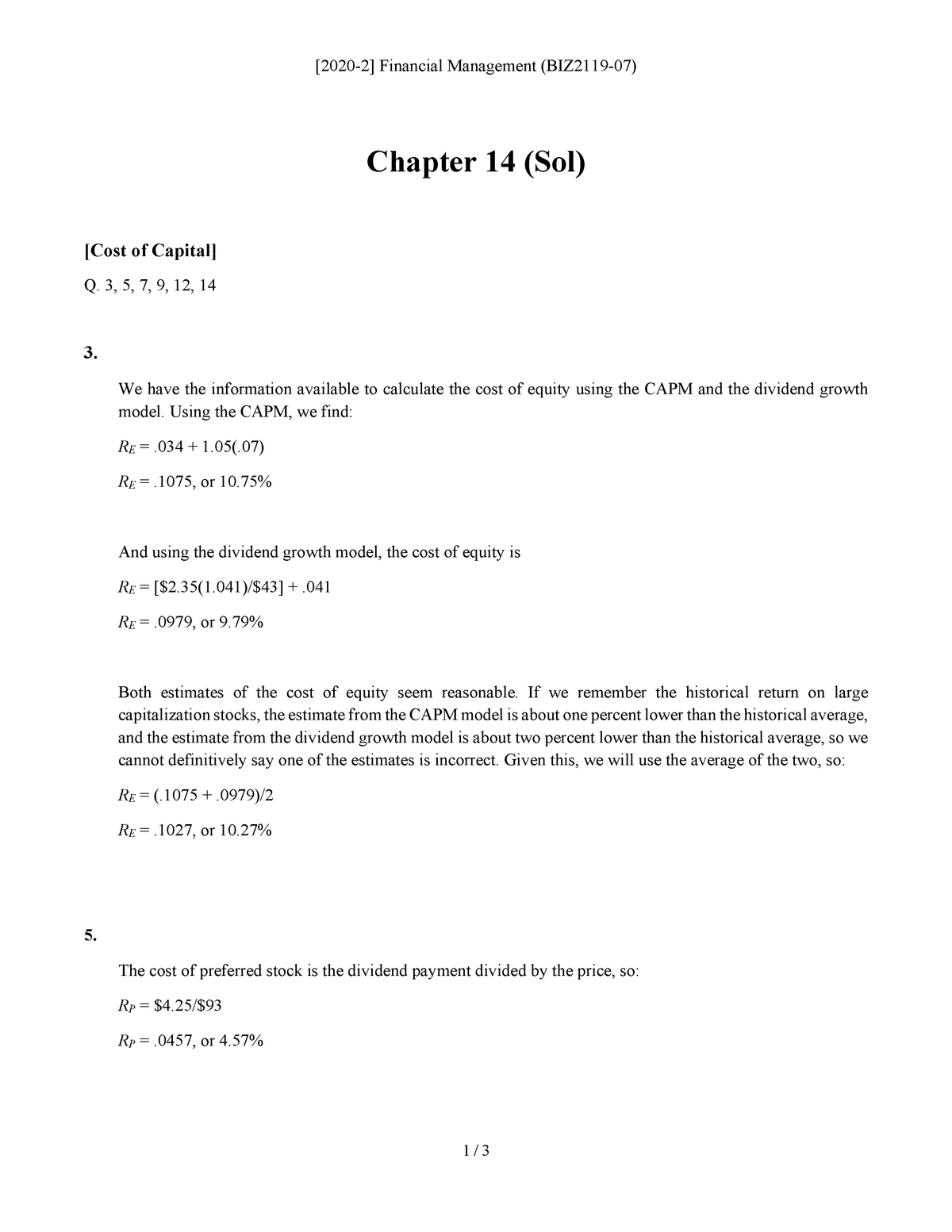 Ch14 Sol - Solution For Financial Accounting 12th Edition Chapter 14 ...