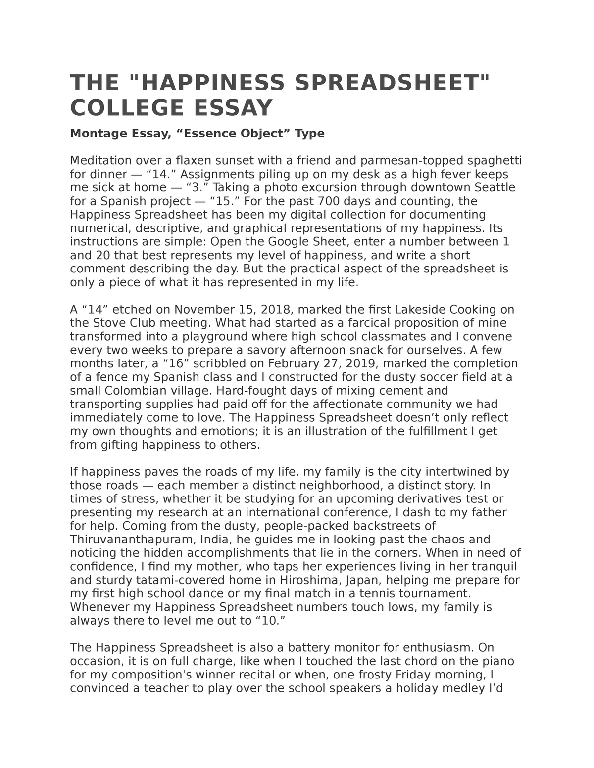 montage essay examples college essay guy
