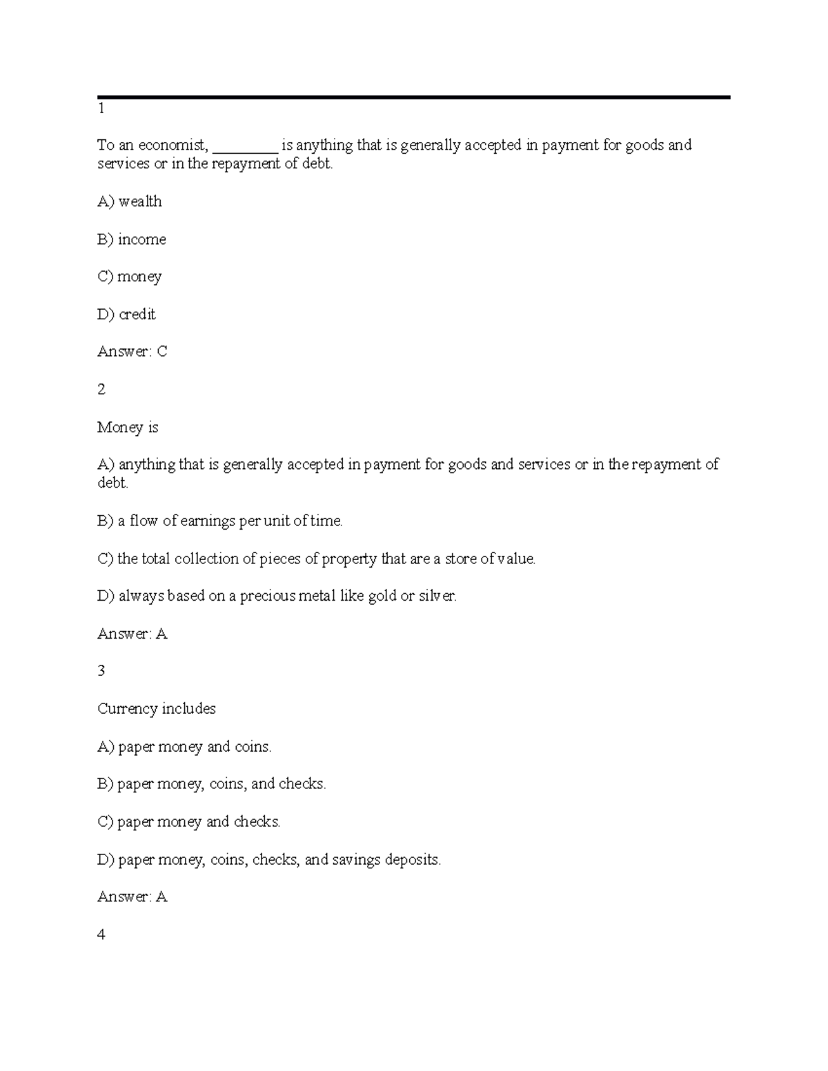 Chap 3 The Economics of Money, Banking and Financial Markets 1 To