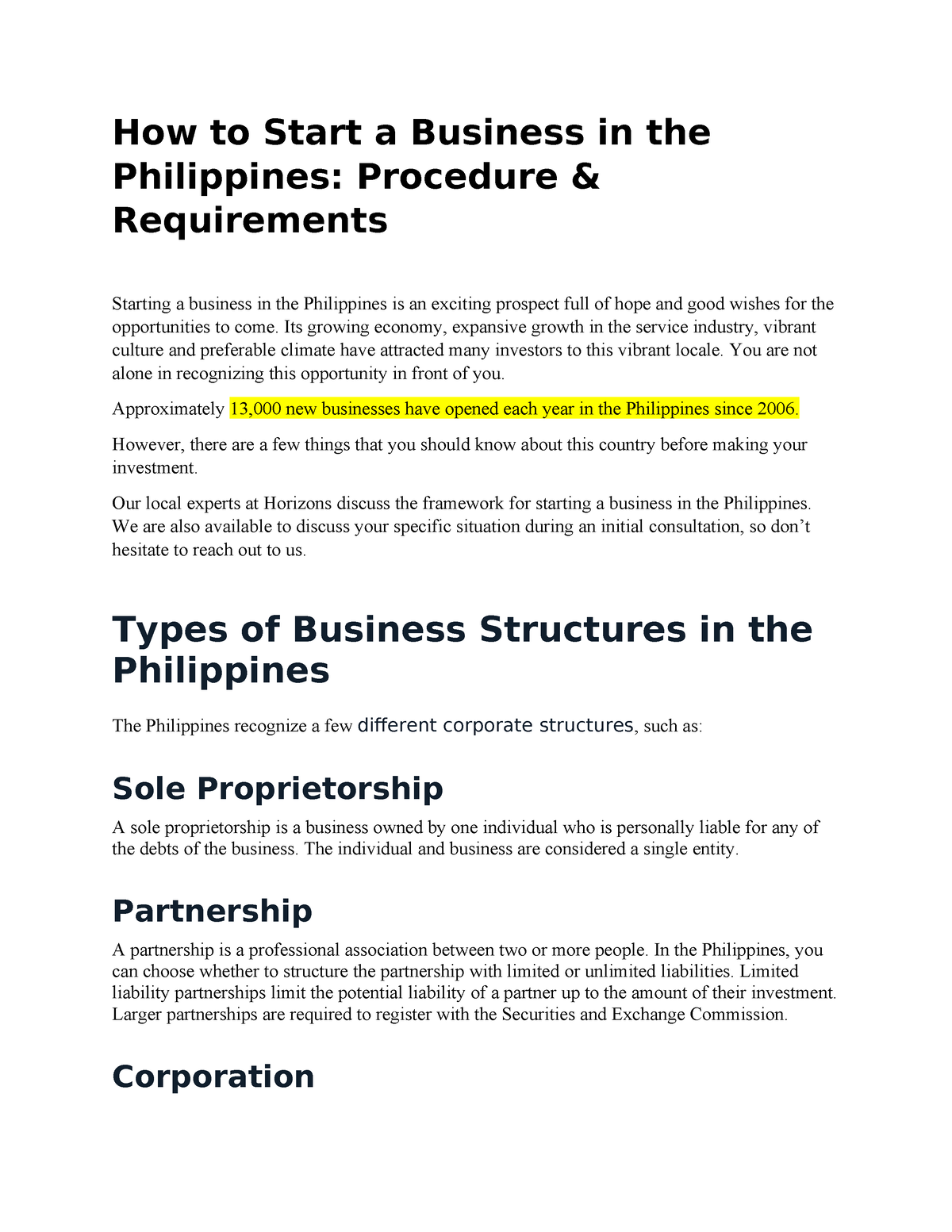 how to start a business in the philippines essay