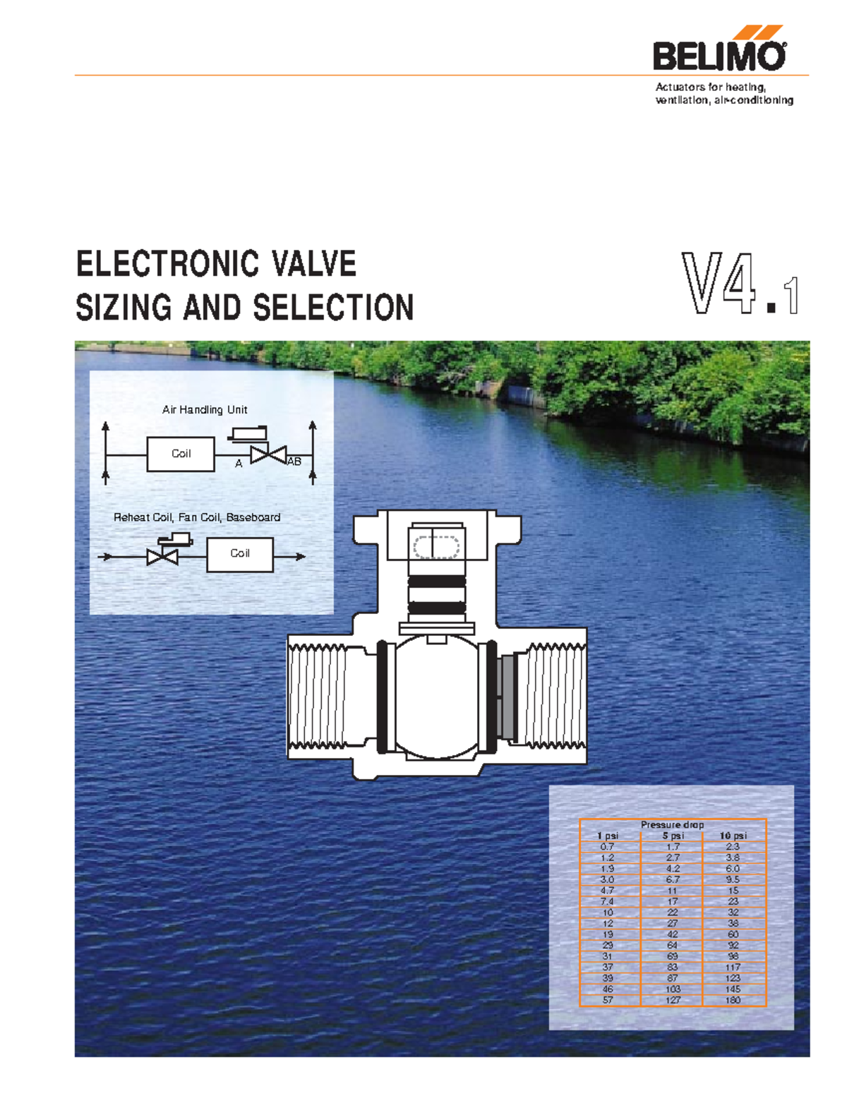 ( Belimo)electronic valve sizing selection VV4 4. 11 Actuators for