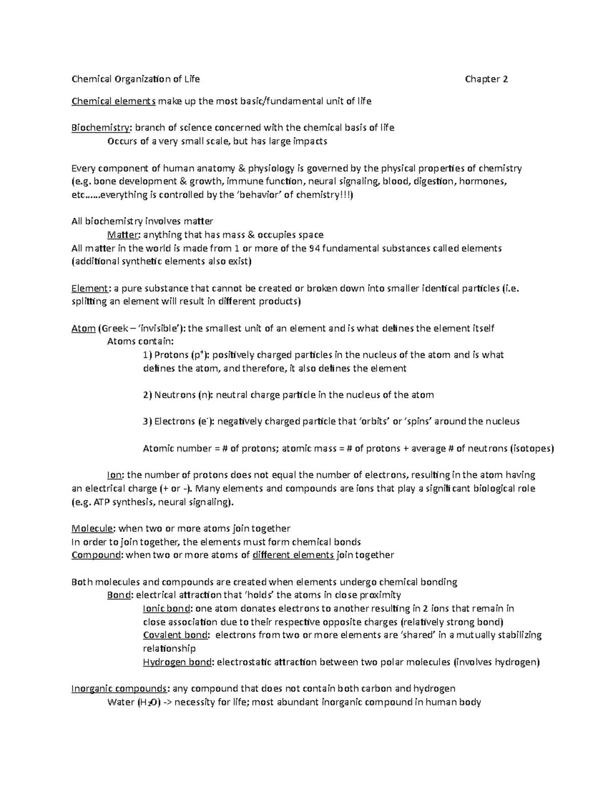 ch2-chemical-organization-chemical-organization-of-life-chapter-2