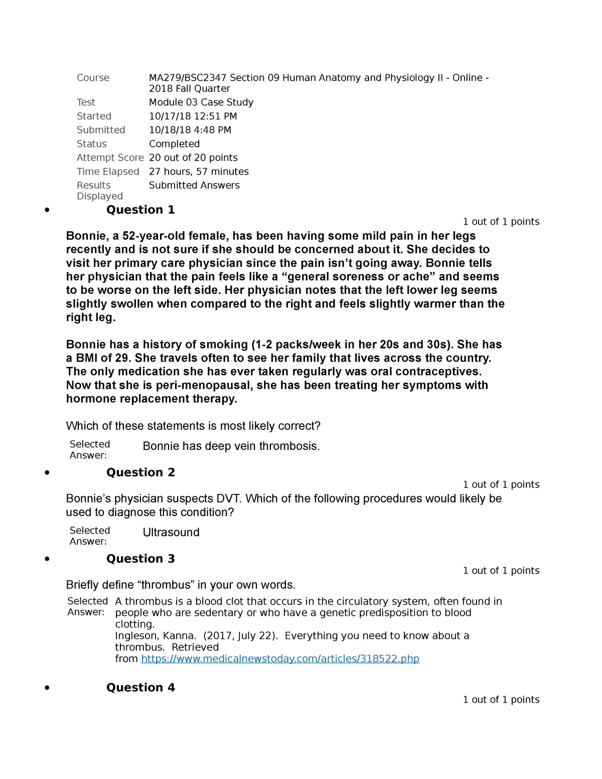 Mod3 casestudy - case study Heart - Course MA279/BSC2347 Section 09 ...