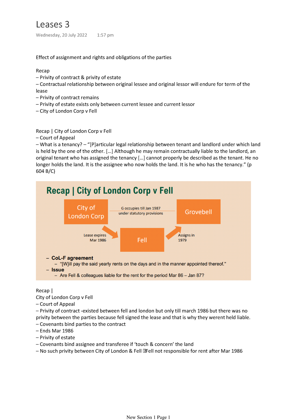 assignment legal effect