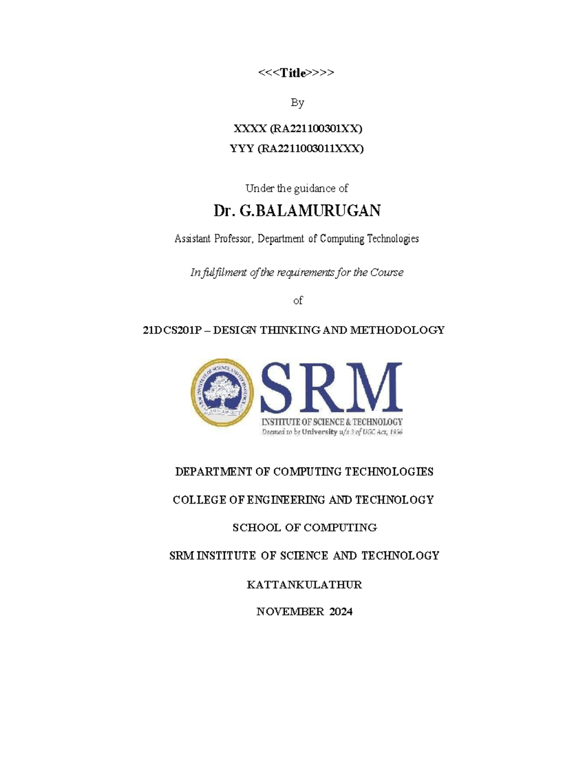 DTM Report format - > By XXXX (RA221100301XX) YYY (RA2211003011XXX ...
